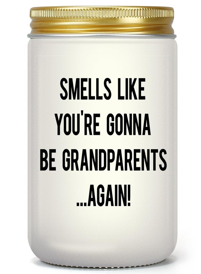PARDIEUR Pregnancy Announcement Gifts for Grandparents, Funny Baby Reveal Gift, Grandparents Again Gifts, Pregnancy Reveal Idea, Promoted to Grandma & Grandpa Gifts, Grandparents To Be, Lavender Scented Candle - Image 1
